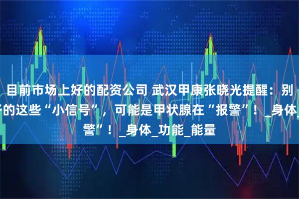 目前市场上好的配资公司 武汉甲康张晓光提醒：别忽视！孩子的这些“小信号”，可能是甲状腺在“报警”！_身体_功能_能量